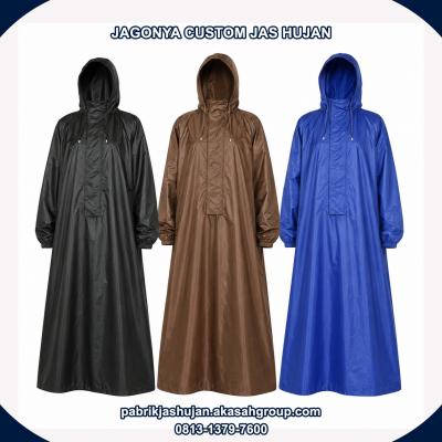 081313797600 Pabrik Konveksi Pusat Jasa Pembuatan Jas Hujan Jubah Custom Terpercaya Berpengalaman Harga Murah Kualitas Bagus
